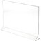 Plymor Clear Acrylic Sign Display / Literature Holder (Side-Load), 14" W x 8.5" H